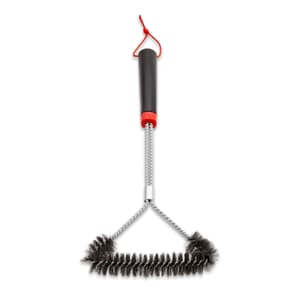 Dreiseitige Grillbürste, 46 cm