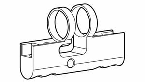 Gehäuse Doppelzylinder PZ/Euro Modular Typ 2115 A-1