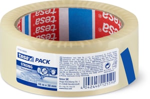 tesapack® strong 66m:38mm transparent