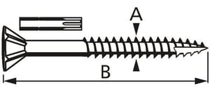 Vis pour planchers 3.2x60mm