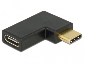 USB 3.1 Adapter Gen2, 10Gbps, C-C, m-f Links gewinkelt