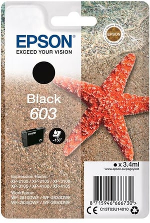 Singlepack Black 603 Ink