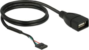 USB2.0 Pinheaderkabel 60 cm Pfostenbuchse – USB-A-Buchse