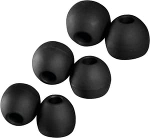 Cuscinetti auricolari di ricambio in silicone, misura S - L, 6 pezzi, nero + vari colori. Colori