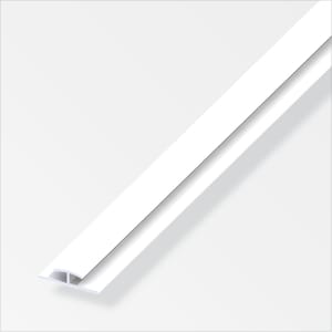 Profilé d'encadrement 4 x 25 mm PVC blanc 1 m