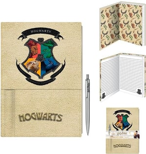 Harry Potter: Intricate Houses - Premium Notizbuch mit Kugelschreiber