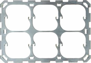 Plaque de fixation ta.2x3 horizontal modino