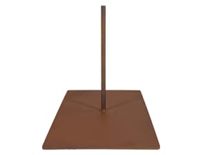 Pied pour paravents, 60 x 30 cm, tige Ø 1,5 cm, rouille