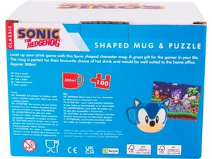 Sonic Tasse & Puzzle Blue