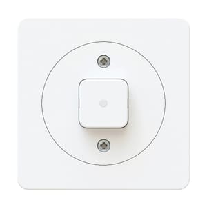 interrupteur à poussoir schéma 3 illuminé avec LED blanc maxONE