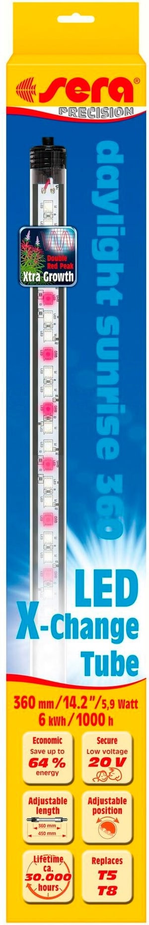 Ampoule LED X-Change Tube DS, 360 mm