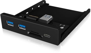 Pannello frontale IB-HUB1417-i3 Hub USB 3.0 Tipo-C/Tipo-A da 3,5 pollici