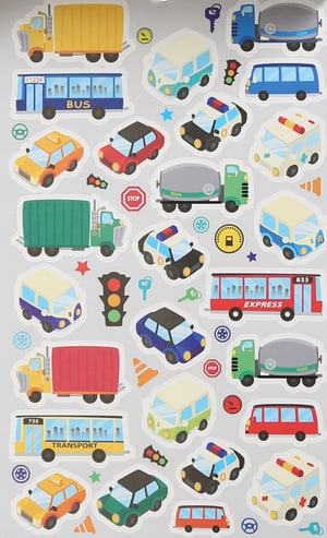 Stickerbook Cars, 15 x 24 cm, 6 Blatt