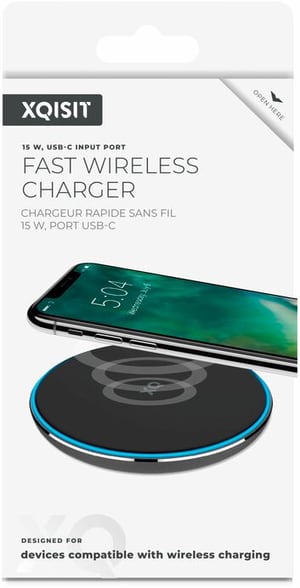 Wireless Fast Charger 15W nero