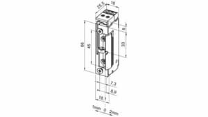 Elektro-Türöffner 118 FRR FaFix mit Radiusfalle