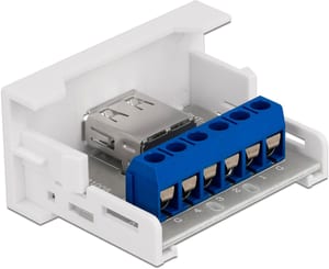 USB 2.0 Adapter Easy 45 Modul Terminalblock - USB-A Buchse