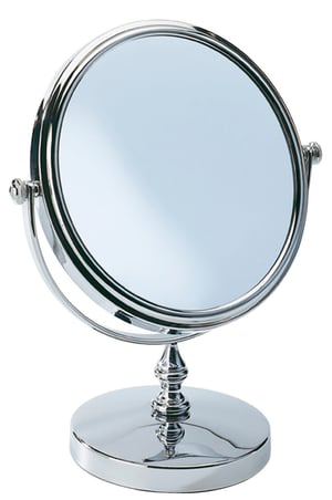Specchio per cosmesi Romantic cromo Ø 15 cm