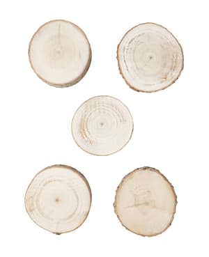 Holzscheiben rund, Birken: Dischetti di legno rotondi, betulla