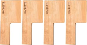 Raclette-Spachtel Knife 4 Stück, Braun