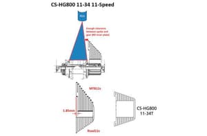 Ultegra CS-RS8000/CS-HG800 11 velocità