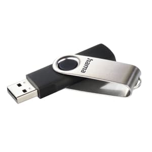 Rotate USB 2.0, 16 GB, 10 MB/s, Schwarz/Silber