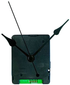 Funkuhrwerk mit Uhrzeigerset 7.1 x 5.5 cm, Schwarz