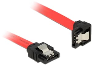 SATA3-Kabel 6 Gb/s rot, gewinkelt, Clip, 50 cm