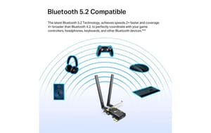 Adaptateur WiFi AX PCIe Archer TX55E Bluetooth 5.2