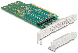 Adaptateur de bus hôte PCI-Express x16 - 4 x NVMe M.2 Key M 110 mm