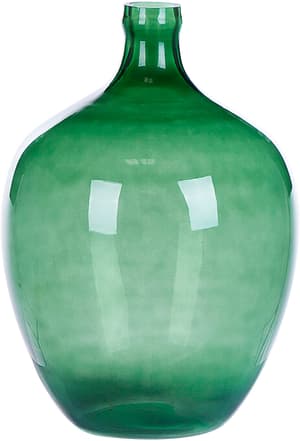 Vase en verre 39 cm vert ROTI