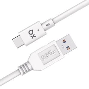 USB-A to USB-C 1m white