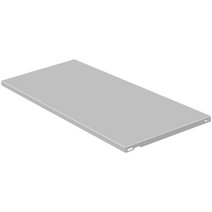 Tablette en acier 800 x 350 mm, blanc, x2