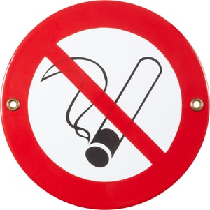 Panneau en émail Nichtraucher Symbol