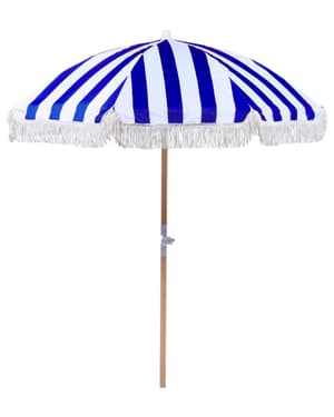 Parasol de jardin  150 cm bleu et blanc MONDELLO