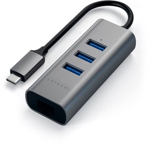 USB-C 3-Port Hub + RJ-45 per Mac