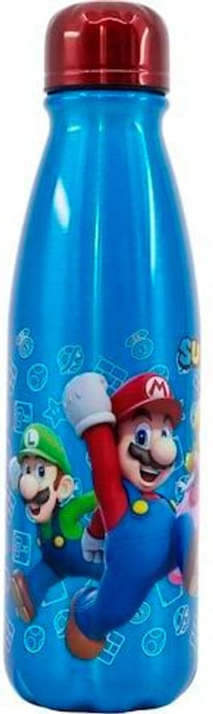 Super Mario - Gourde en aluminium pour enfants, 600 ml