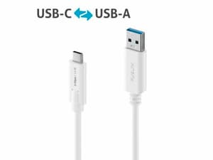 USB 3.1-Kabel USB C - USB A 0.5 m