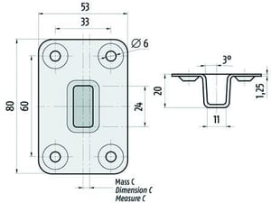 Bodenschliessmulden BM ø 10 mm