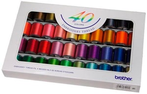 Set di fili da cucito multicolori