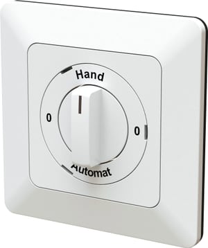 interrupteur rotatif ta.1x1 "0-Hand-0-Auto" 1 pôle ENC priamos blanc