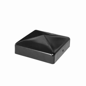 Pyramid Post Cap 71x71mm fvz/polvere, nero