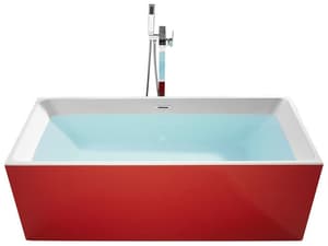 Vasca da bagno freestanding rossa 170 cm RIOS