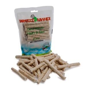 Dental Munchie Stick di pelle di manzo con cuore di manzo e riso - 35 pezzi