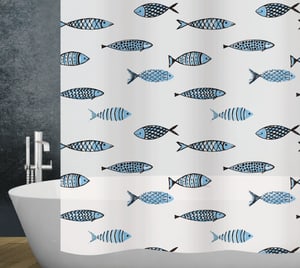 Rideau de douche Fish 180 x 200 cm