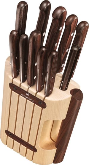 Ceppo di coltelli VICTORINOX Wood, 11 pezzi