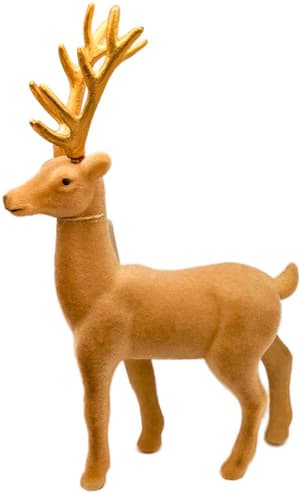 Statuetta decorativa del cervo Etienne 45 cm, marrone