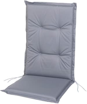 Coussin de chaise à haut dossier Outdoor 118 x 50 x 5 cm, Gris