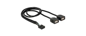 USB2.0 Pinheaderkabel 2x USB2.0 40 cm