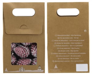 Zapfen, 7 Stk. 8cm, rosa