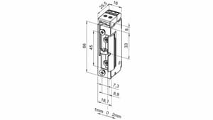 Elektro-Türöffner 118 FRR FaFix mit Radiusfalle